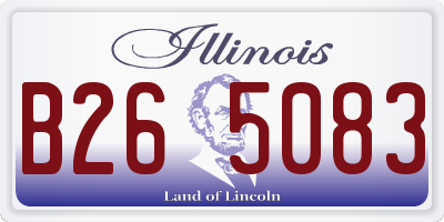 IL license plate B265083
