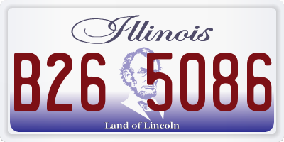 IL license plate B265086