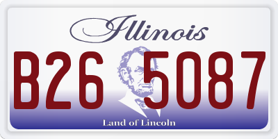 IL license plate B265087