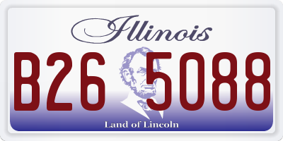IL license plate B265088
