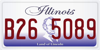 IL license plate B265089