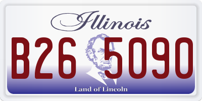 IL license plate B265090