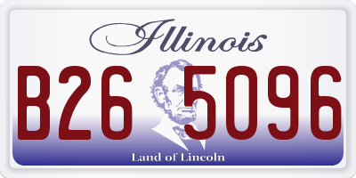 IL license plate B265096