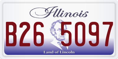 IL license plate B265097