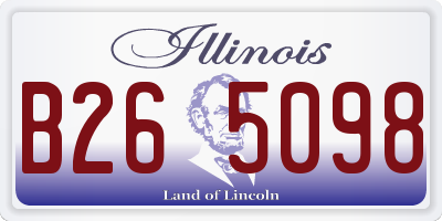 IL license plate B265098