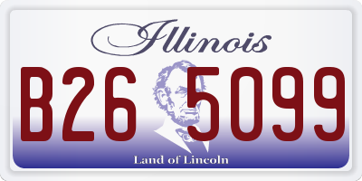 IL license plate B265099