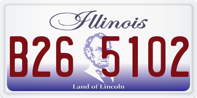 IL license plate B265102