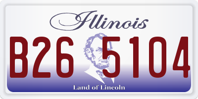 IL license plate B265104
