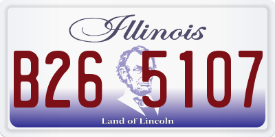 IL license plate B265107