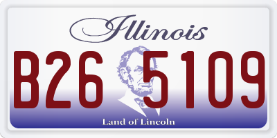 IL license plate B265109