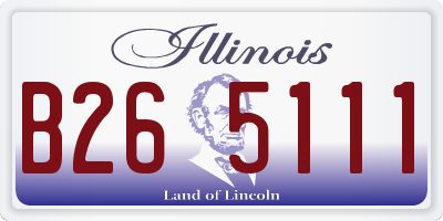 IL license plate B265111