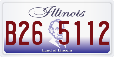 IL license plate B265112