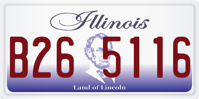 IL license plate B265116