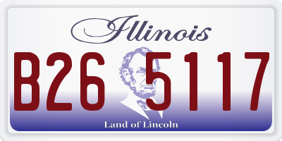 IL license plate B265117