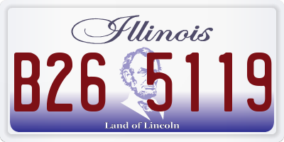 IL license plate B265119
