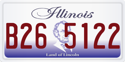 IL license plate B265122
