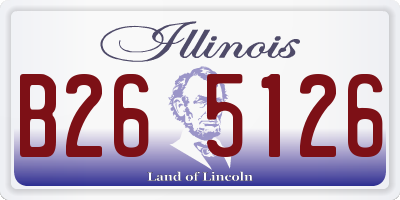 IL license plate B265126