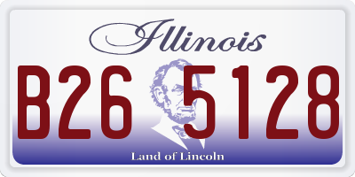 IL license plate B265128