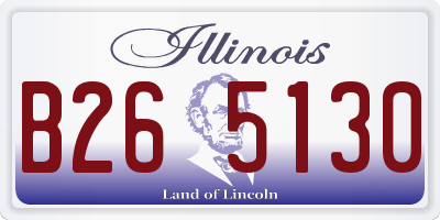 IL license plate B265130