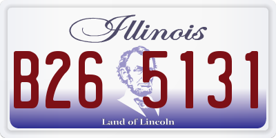 IL license plate B265131