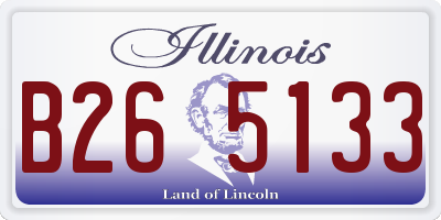 IL license plate B265133