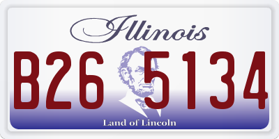 IL license plate B265134