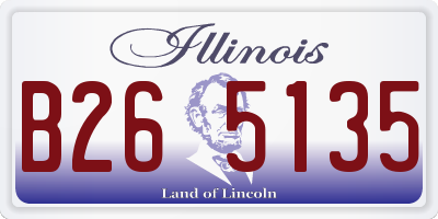 IL license plate B265135