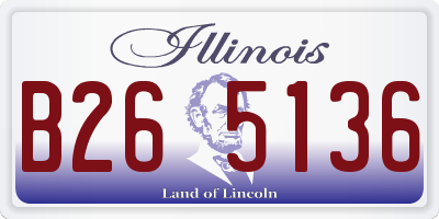 IL license plate B265136