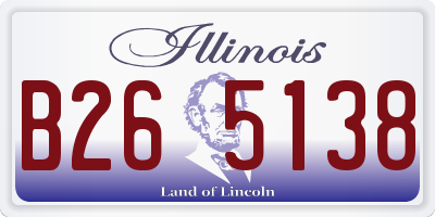 IL license plate B265138