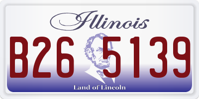 IL license plate B265139