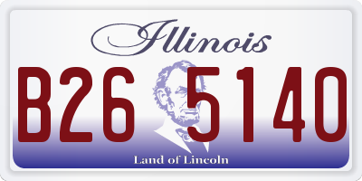 IL license plate B265140