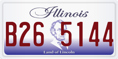 IL license plate B265144