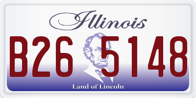 IL license plate B265148