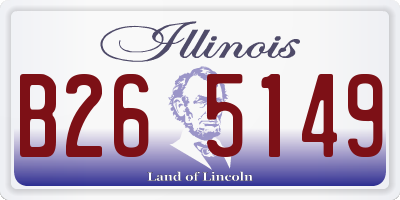 IL license plate B265149
