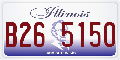 IL license plate B265150