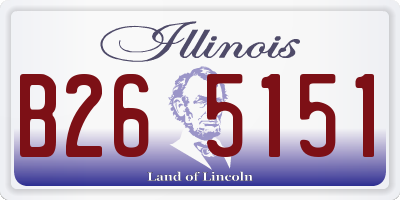 IL license plate B265151