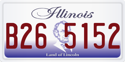 IL license plate B265152