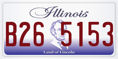 IL license plate B265153