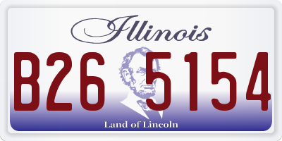 IL license plate B265154