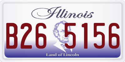 IL license plate B265156