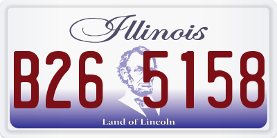 IL license plate B265158