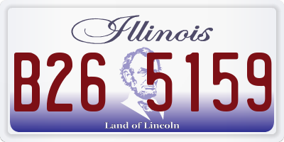 IL license plate B265159