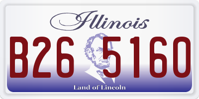 IL license plate B265160