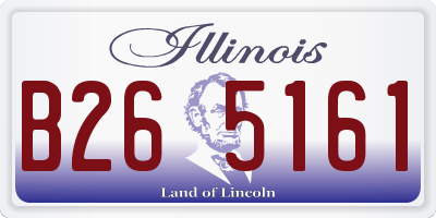 IL license plate B265161