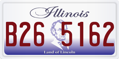 IL license plate B265162