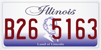 IL license plate B265163