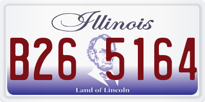 IL license plate B265164
