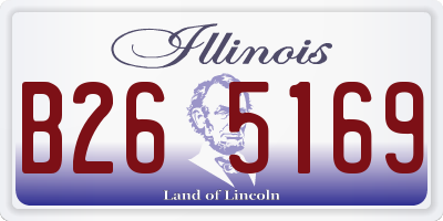 IL license plate B265169