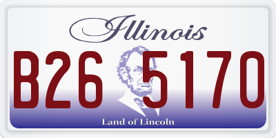 IL license plate B265170