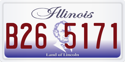 IL license plate B265171